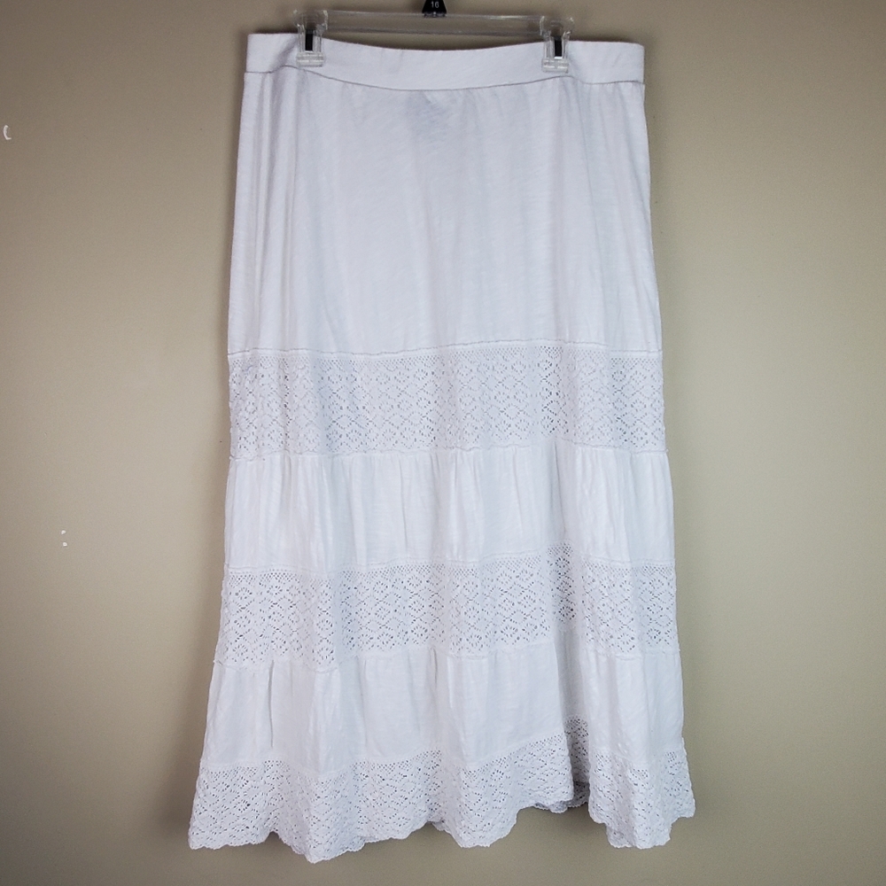 Lane Bryant White Maxi Skirt - Size 14/16
